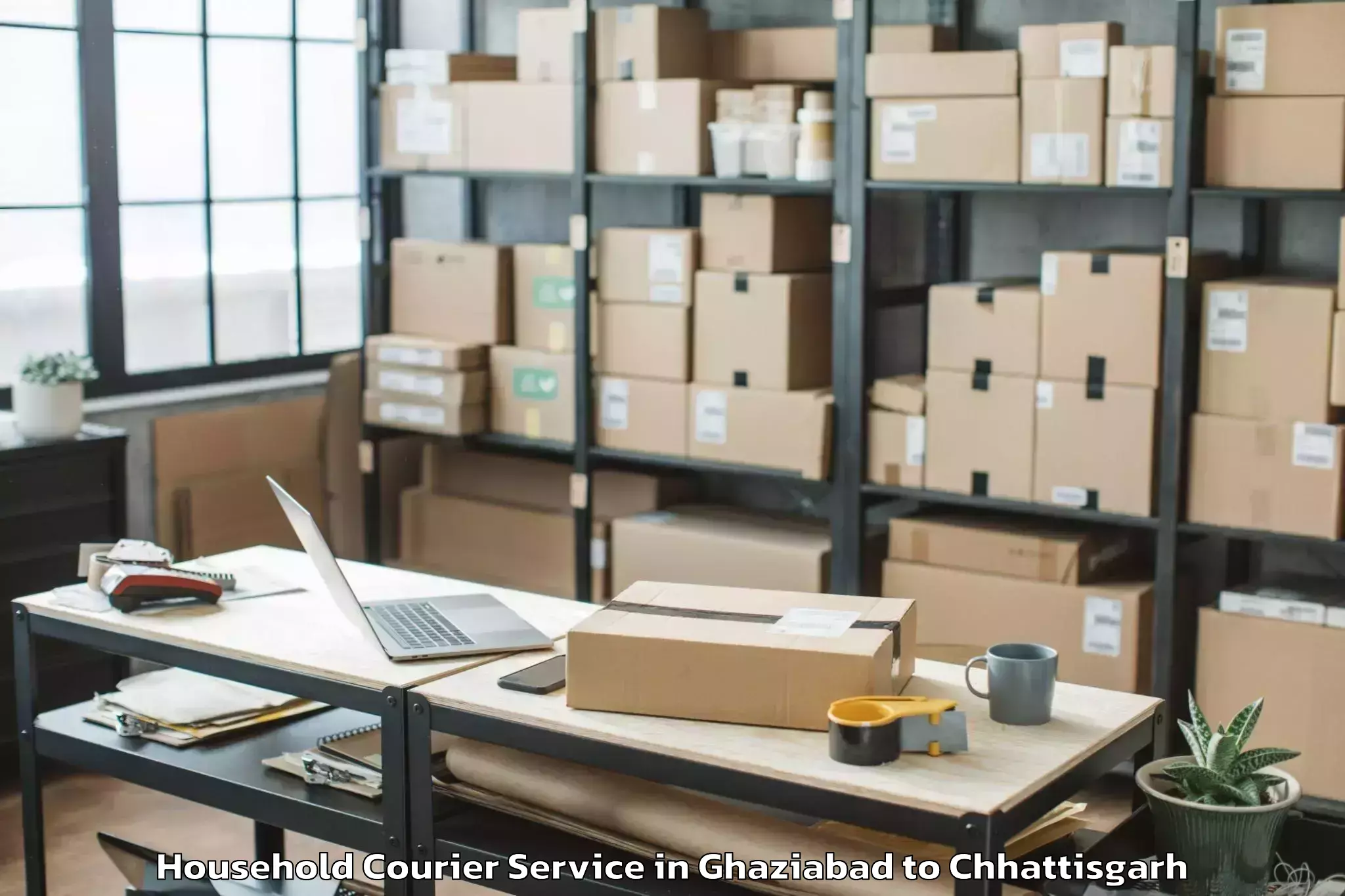 Quality Ghaziabad to Kurud Household Courier